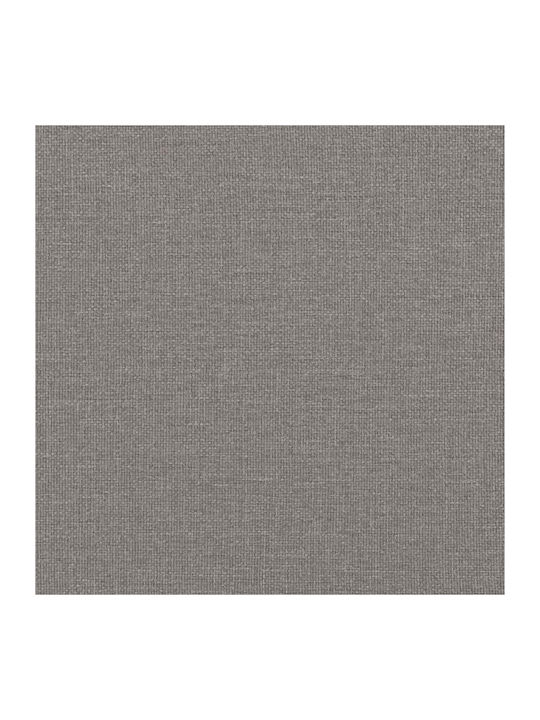 Pat Montat Pe Perete Single Tapițat Cu Material Maro Cu Plăci Și Saltea 90x200cm