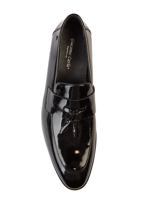 Leather Men's Moccasins in Black Colour