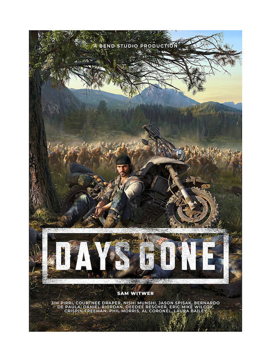 Gaming Poster Days Gone Disc Cover Gm2345 40cm X 50cm Black Wooden Frame