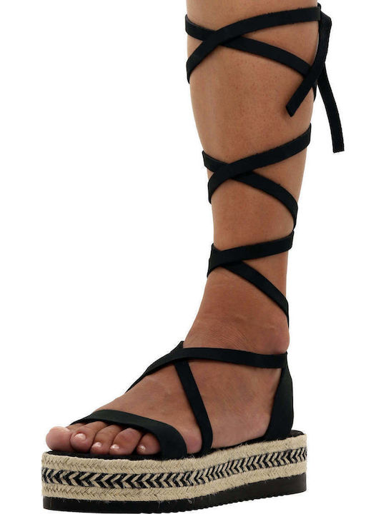 Sandals Monomahou Laces Medousa Brown