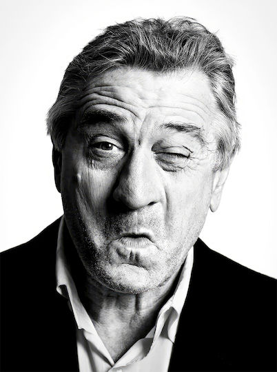 Poster Robert De Niro Prt084 40cm X 50cm Cadru Din Lemn Negru Premium