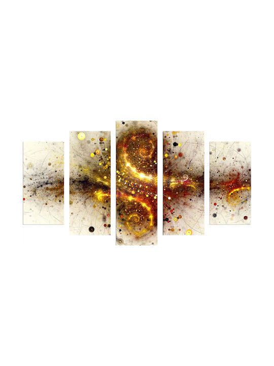 Freebox Explosion Πεντάπτυχος Πίνακας Ξύλινος 100x60cm