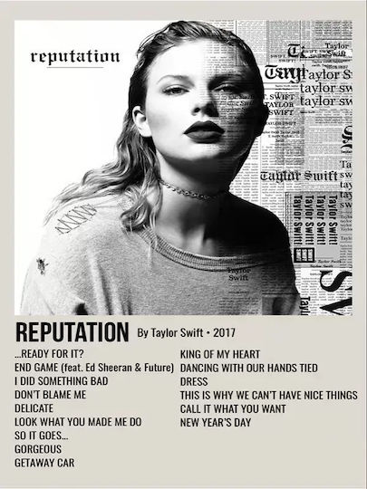 Taylor Swift Reputation Ξύλινο