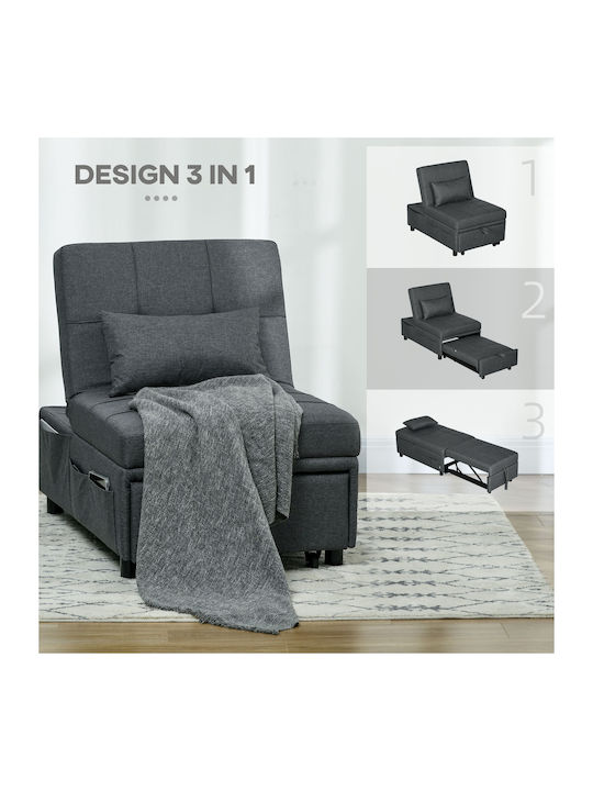 Scaun De Relaxare Relaxează-Te Gri 65.5x104x81cm