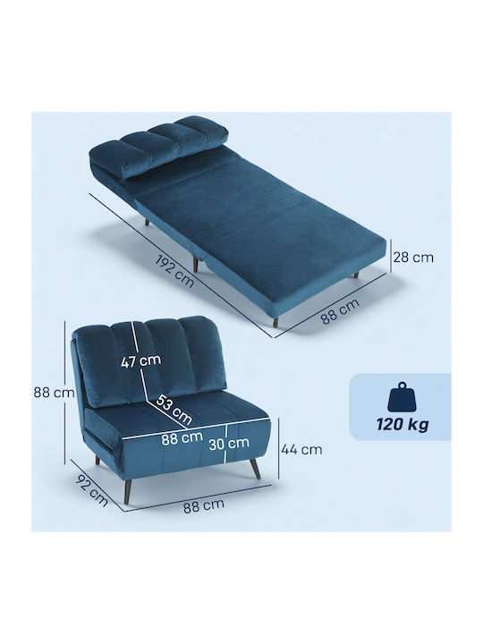 HomCom Polyrθrona Krebati Blau 88x92x88cm