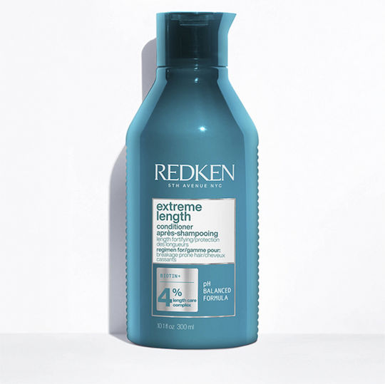 Redken Extreme Length 4% Conditioner Αναδόμησης/Θρέψης για Όλους τους Τύπους Μαλλιών 300ml