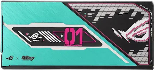 Asus ROG Thor Platinum III Hatsune Miku Edition 1200W Grünes Netzkabel Vollständig modulares 80 Plus Platin