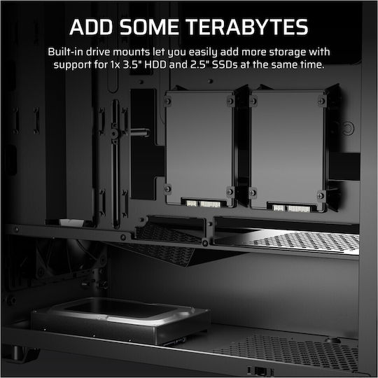 Corsair 3200D RS Gaming Midi Tower Κουτί Υπολογιστή Μαύρο