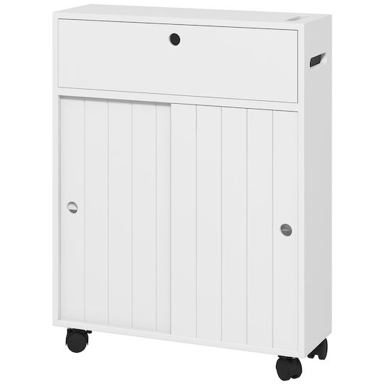 Kleankin Ντουλάπι Μπάνιου 52x17x67cm Λευκό