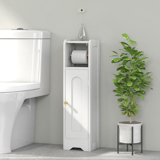 HomCom Bathroom Cabinet 21x20x79cm White