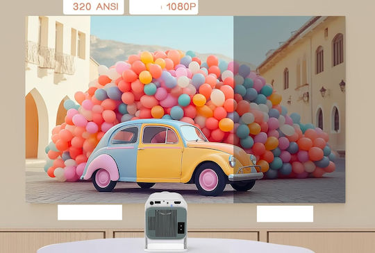 HY320N Mini Projector LCD Full HD Λάμπας LED με Wi-Fi B0DHKDN7Q1