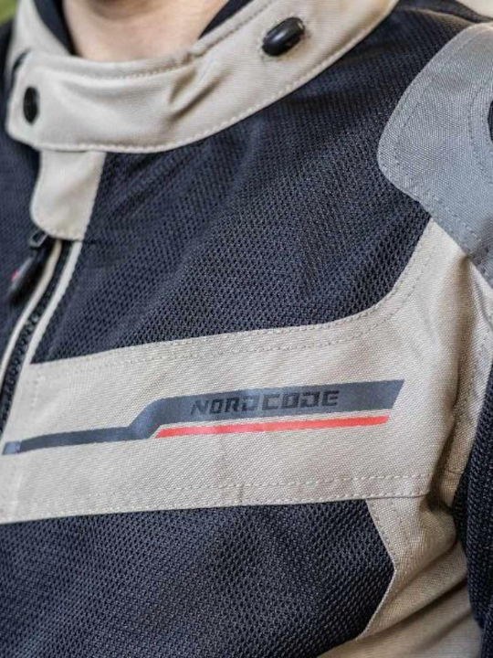 Nordcode Escape Summer Men's Motorcycle Jacket Cordura Black/Sand/Olive