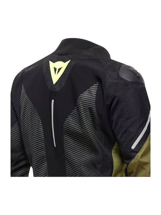 Super Sprint Winter Men's Waterproof Riding Jacket Black Green Fluo Yellow