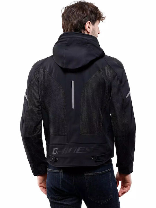 Dainese Super Sprint Air Tex Χειμερινό Γυναικείο Μπουφάν Μηχανής Softshell Αδιάβροχο Black/White