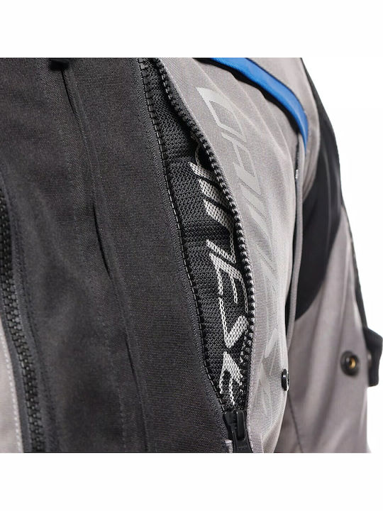 Dainese Gullfoss Мъжко Мотоциклетно яке Водоустойчив Gargoyle/Black/Blue