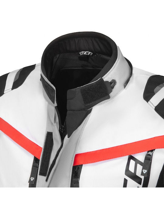 Seca Arrakis III Men's Motorcycle Jacket 4 Seasons Waterproof Grey/Blue/Red