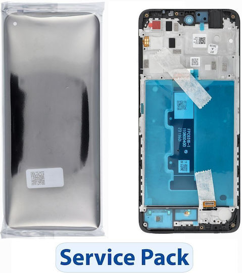 Motorola Moto E32s Lcd Display + Touch Unit + Front Cover Black 5d68c20795 Original Service Pack