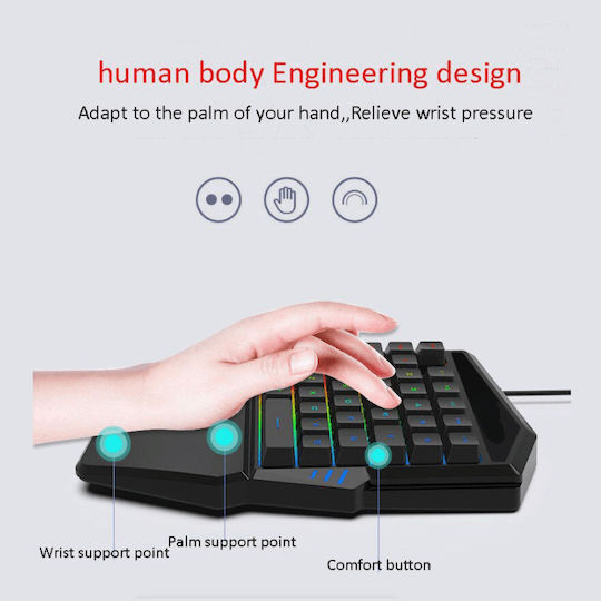 22352-600-50-05 Gaming Keyboard with RGB Lighting English US
