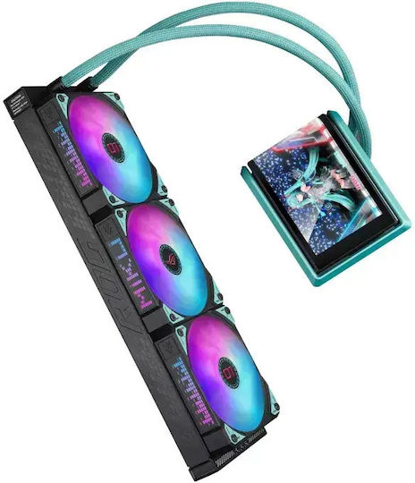 Asus ROG Ryuo IV 360 ARGB Hatsune Miku Edition Υδρόψυξη AIO CPU με 3 Ανεμιστήρες 120mm