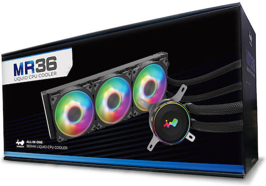 InWin MR36 Water Cooling System AIO CPU with 3 Fans 120mm and ARGB Lighting