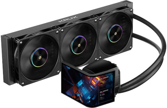 Krux HydroArc 360 Υδρόψυξη AIO CPU με 3 Ανεμιστήρες 120mm