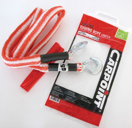Carpoint Frânghie De Remorcare Auto Cu Capacitate De Remorcare Până La 2.8 Tone În Culoare Roșie
