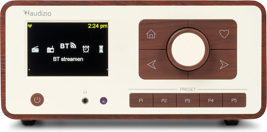 Audizio Dozza Radio de Birou Electric DAB+ cu Bluetooth Lemn