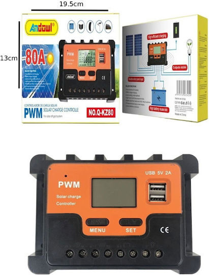 Andowl Ρυθμιστής Φόρτισης PWM 80A