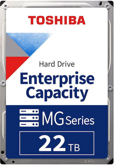 Toshiba Enterprise 22TB HDD Hard Drive 3.5" SATA III 7200rpm for Desktop MG11ACA22TE