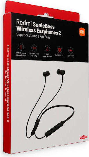 Xiaomi Redmi Sonicbass 2 In-ear Bluetooth Handsfree Earphones with Sweat Resistance Black