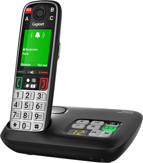 Gigaset Easy 500A Cordless Phone with Greek Menu Black