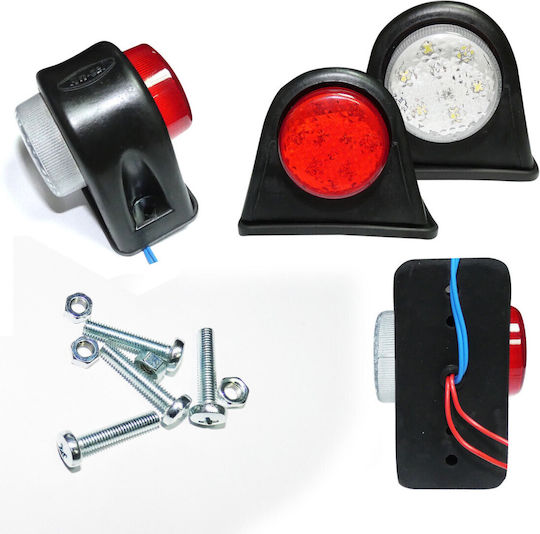 Комплект Omega Horn LED обемни светлини 24V IP66 червени бели Fz2xmar045
