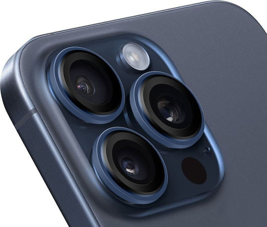 Obal:Me Camera Protection Tempered Glass Blue for the Apple iPhone 15 Pro, iPhone 15 Pro Max