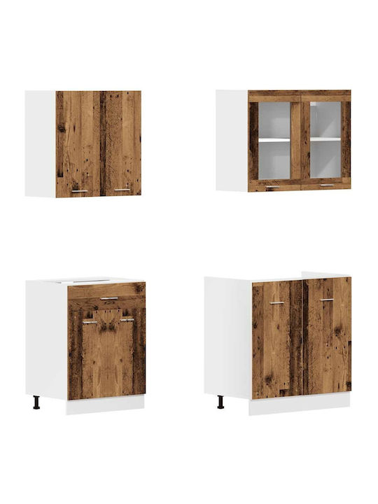 Küchenschrank Spüle Alt Holz 80x31x60cm