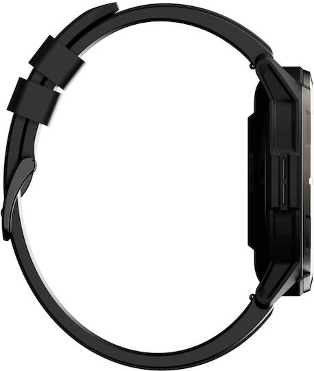 AGM Legion Smartwatch με Παλμογράφο (Μαύρο)