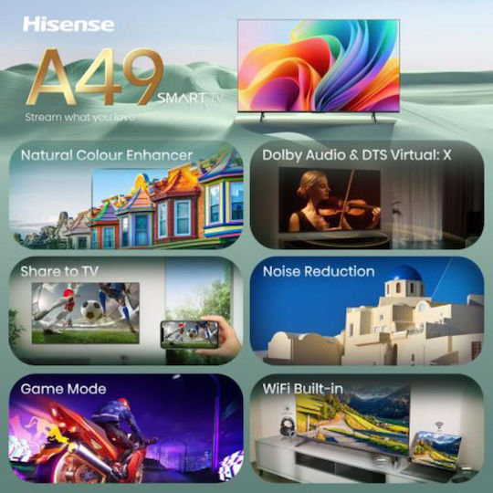 Hisense Smart TV 40" Full HD LED A49S HDR (2026) 40A49S