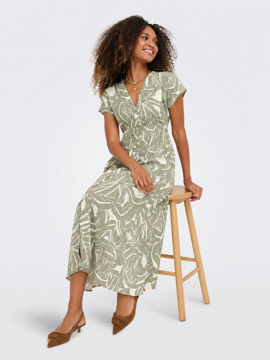 Summer Midi Dress Beige