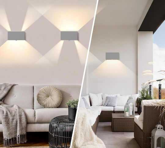 Wandmontiertes Außenbeleuchtung LED IP65 mit Warmweißem Licht Wandmontiertes Außenbeleuchtung LED IP65 mit Warmweißem Licht