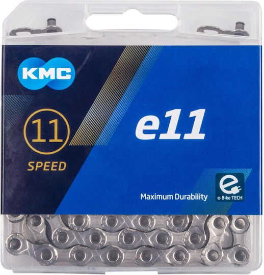 KMC Chain E11 Bicycle Chain 11 Speed 122L Silver