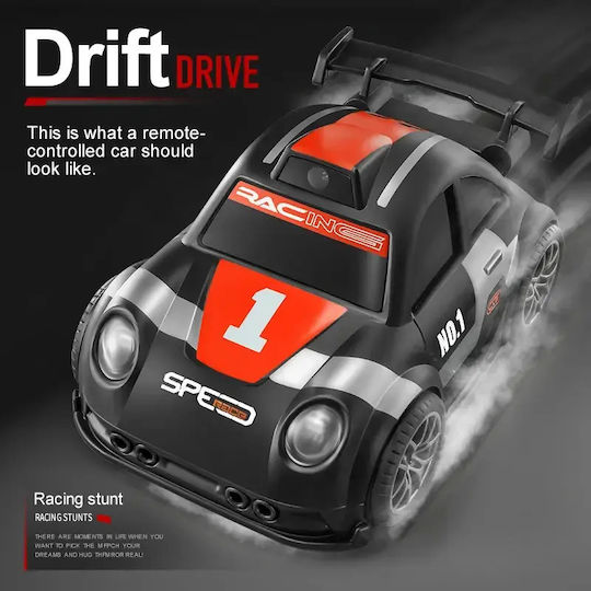 Kalaxio Mini RC Drift Racing Car RC Vehicle Drift FPV WiFi with Memory Card and Remote Control Black with Camera