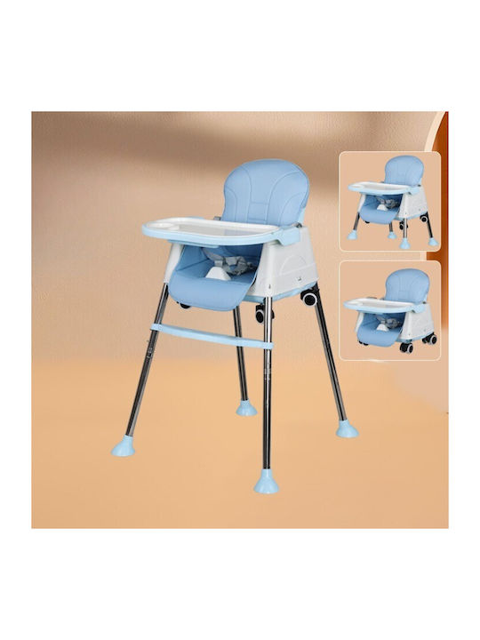 Alista Home Scaun Înalt De Masă Bebe Pliabil 3 În 1 Albastru