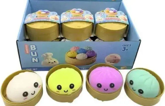 Dumpling 8.5cm Taba World Squishy Squishy Multicolour Various Designs 1pc