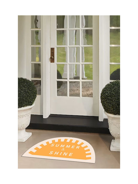 SteweHome Non-Slip Yellow Entrance Doormat 60x40cm