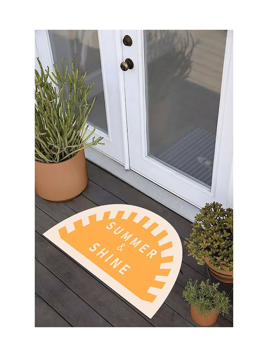 SteweHome Non-Slip Yellow Entrance Doormat 60x40cm