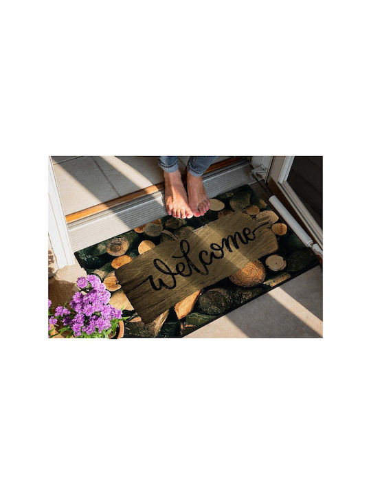 SteweHome SteweHome Non-Slip Orange Entrance Doormat 70x45cm