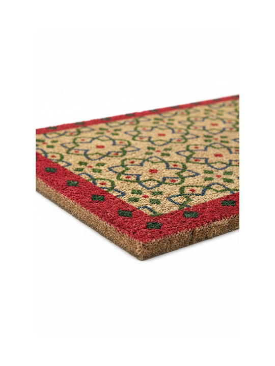 SteweHome SteweHome Entrance Doormat Coconut Tree Non-Slip Brown 60x40cm