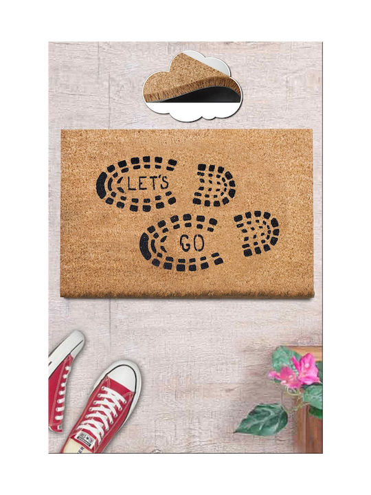 SteweHome Non-Slip Beige Entrance Doormat 40x60cm