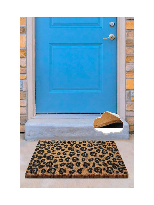 SteweHome SteweHome Coconut Tree Doormat with Non-Slip Base White 60x40cm