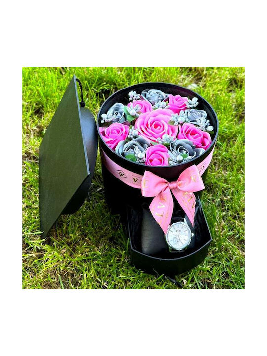 Set Absolvire Award Ceremony Graduation Cap Floral Arrangement Matteo Clock