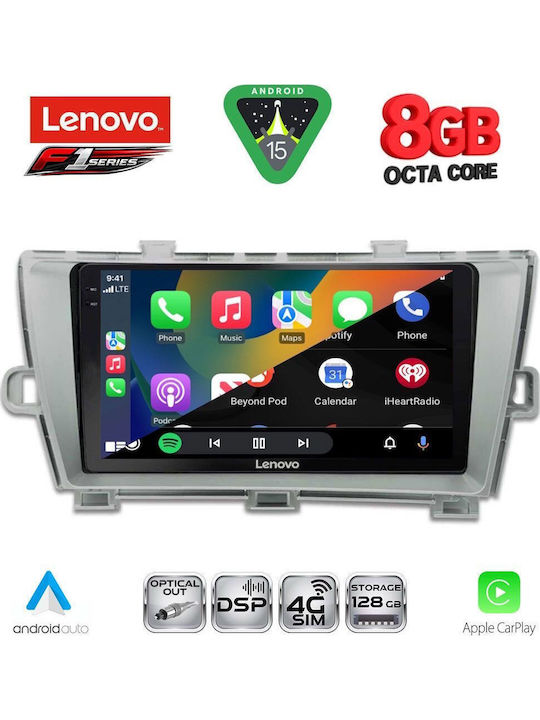 Lenovo Car Audio System for Toyota Prius 2009-2015 (Bluetooth/USB/WiFi/GPS/Apple CarPlay/Android Auto) with 9" Touch Screen